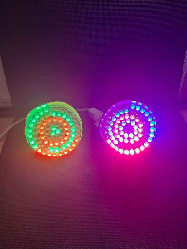 Dos focos Leds PRO LIGHT PAR 36