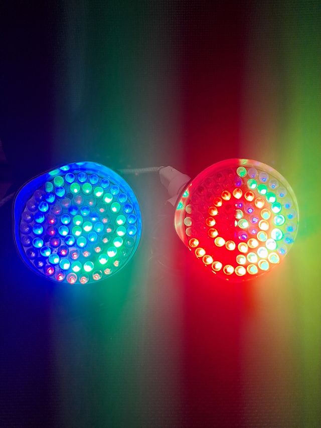 Dos focos Leds PRO LIGHT PAR 36