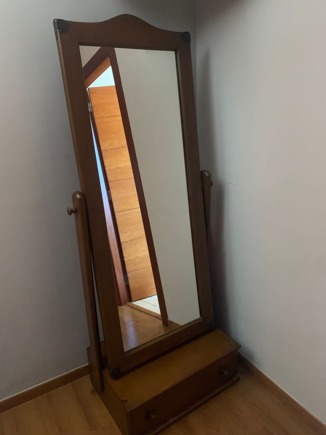 espejo vintage de madera 