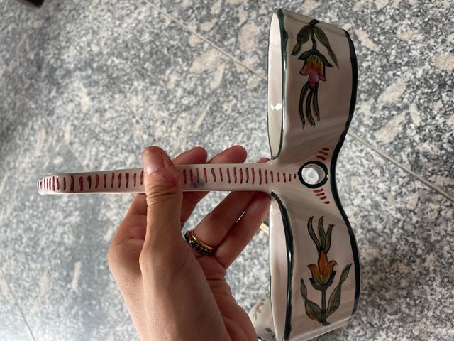 Set olio e aceto dipinti a mano ceramiche Deruta