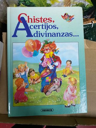 Libro de adivinanzas, acertijos y chistes