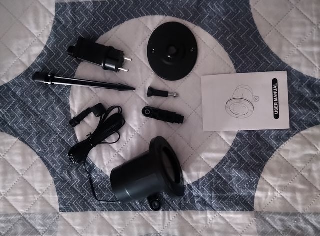 Proyector luz copos de nieve.