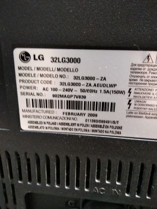 Televisión LG 32"
