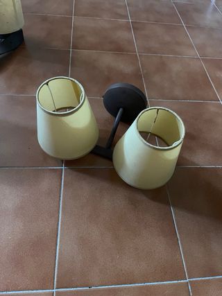 Juego de 3 Lámparas 2 de techo y 1 de pared