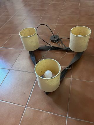Juego de 3 Lámparas 2 de techo y 1 de pared