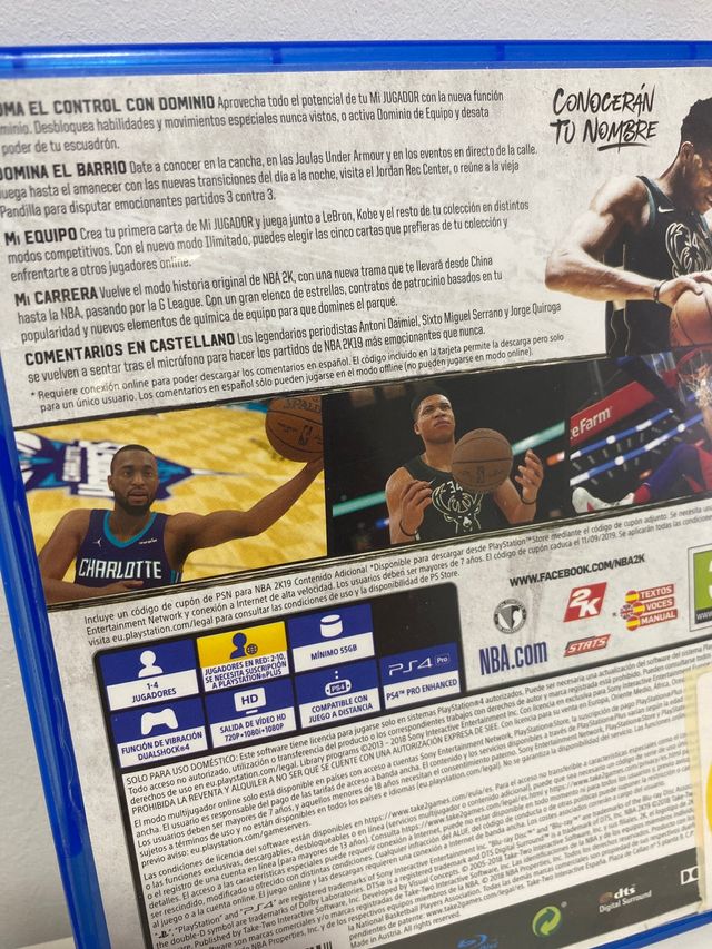 Videojuego NBA2k19