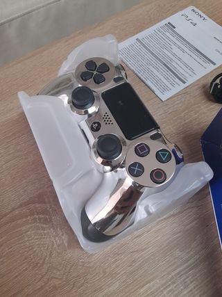 mando ps4 y ps3 plata cromado edicion limitada