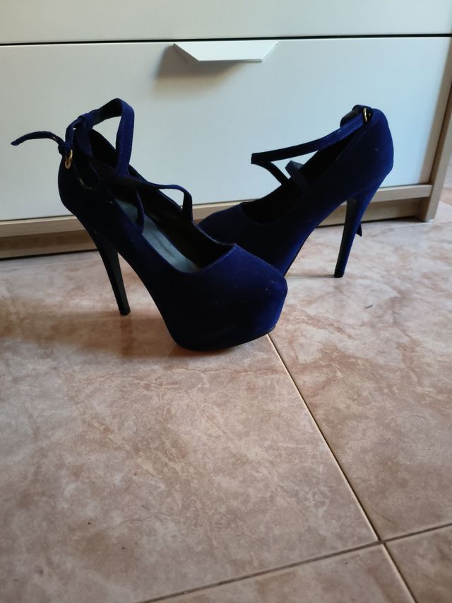 Tacones azul Marino