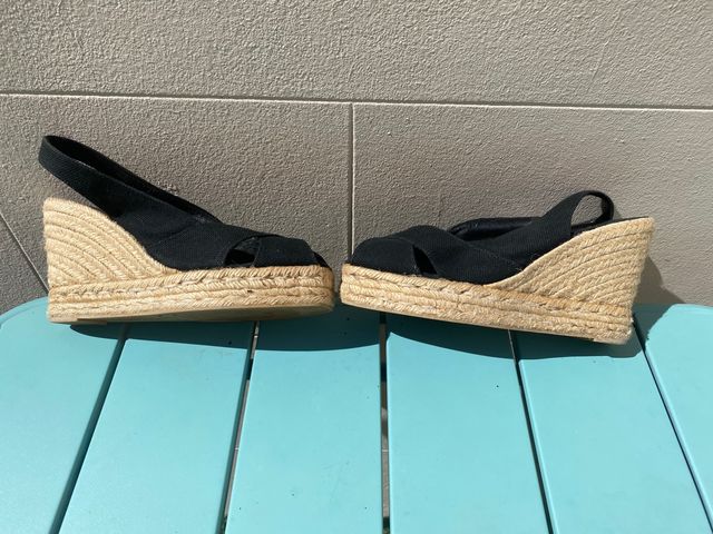 Cuña esparto Castañer negras núm 38