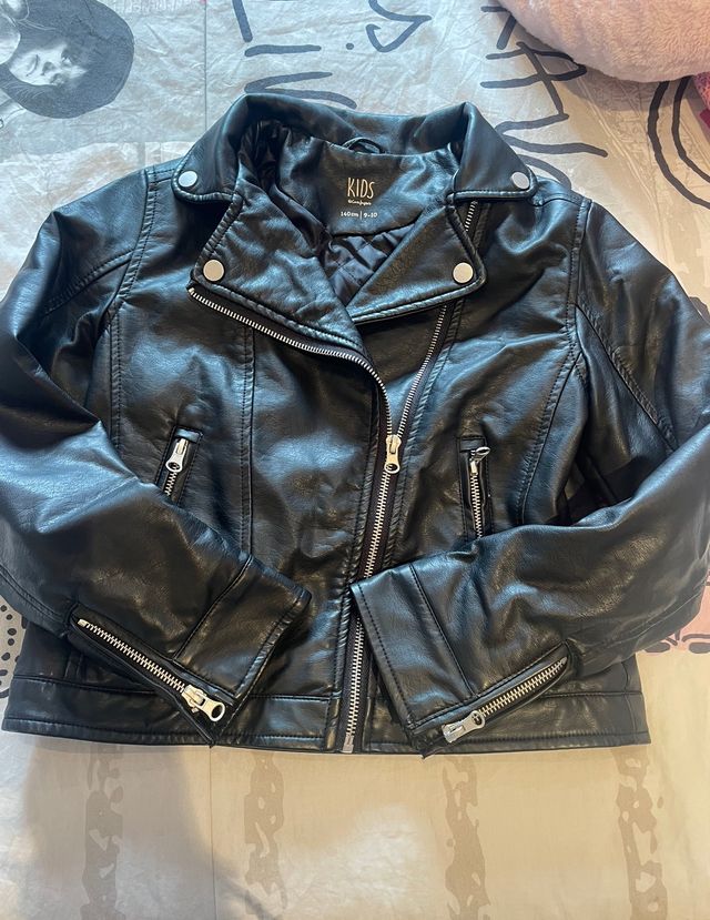 Cazadora cuero niña