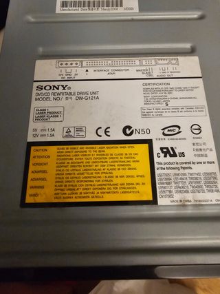 LECTOR GRABADOR CD-DVD RW