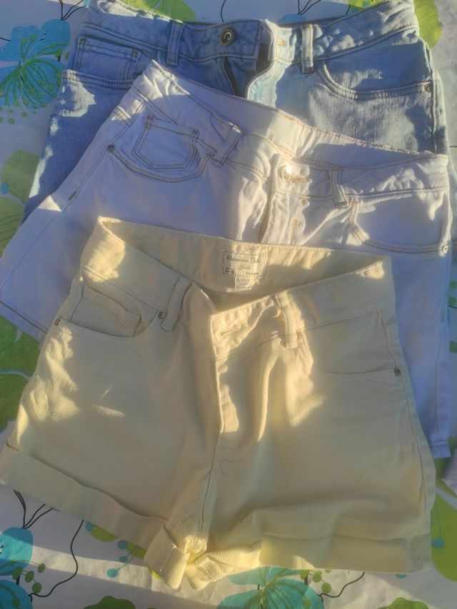 lote 3 pantalones cortos