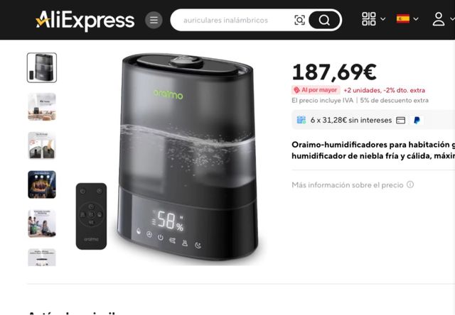 Humidificador 6L