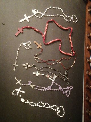 lote, rosarios, religioso