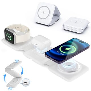 ★ Cargador Apple 3en1, 15W, plegable, inalámbrico