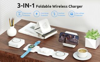 ★ Cargador Apple 3en1, 15W, plegable, inalámbrico