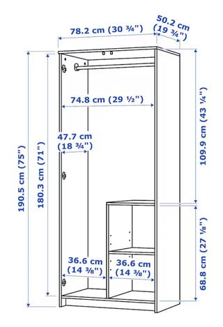 BRIMNES armario ikea 2 puertas