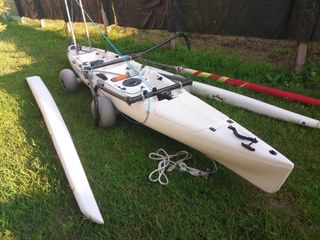 Trimarán Kayak Tandem a vela (NO ES MARCA HOBIE)