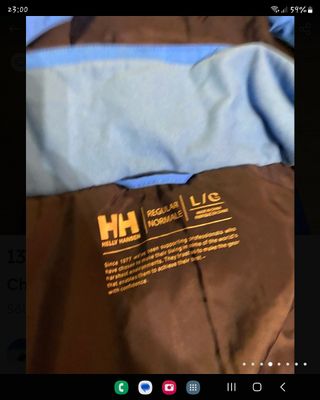 chaqueta helly hansen azul