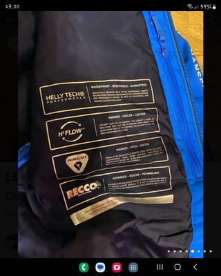 chaqueta helly hansen azul