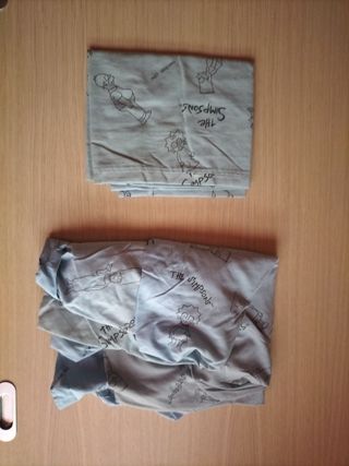 funda nordica Simpson con bajera y funda almohada