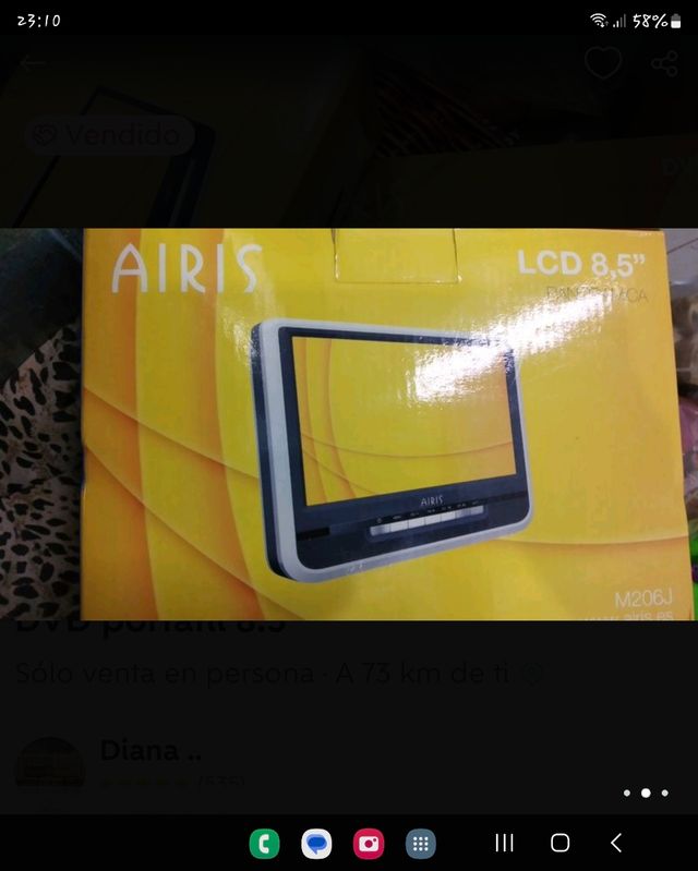 dvd portatil + pantalla para coche