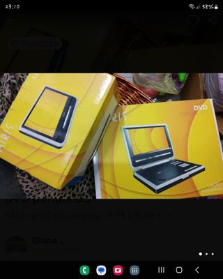 dvd portatil + pantalla para coche