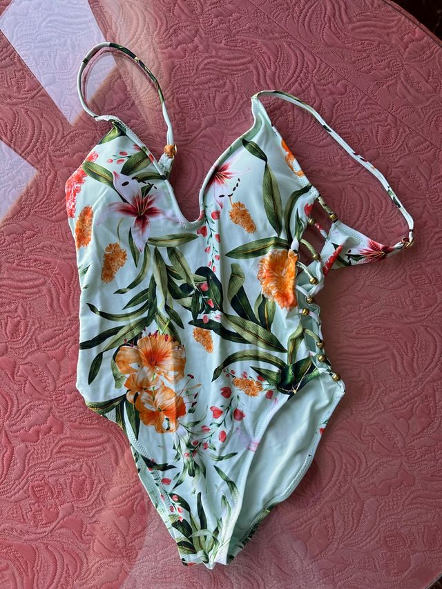 Bañador estampado.