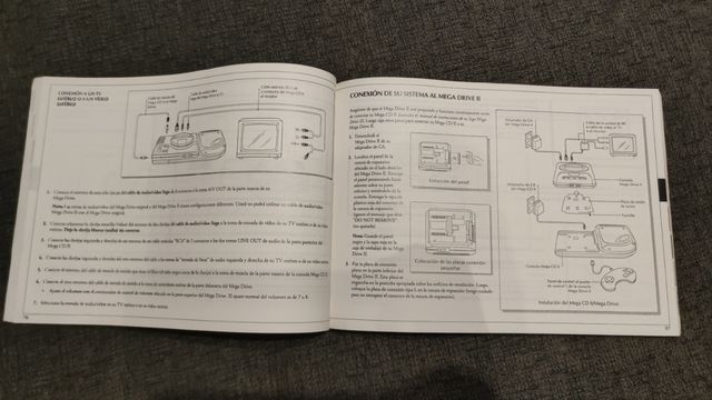 Manual de Mega-CD II de Sega.
