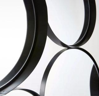 Espejo 7 espejos metal negro 121x66. Sin estrenar.