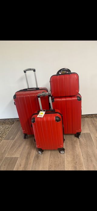 Set de tres maletas nuevas mas neceser