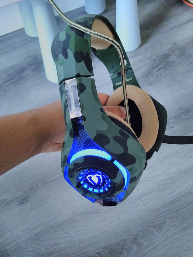 auriculares gaming camuflaje