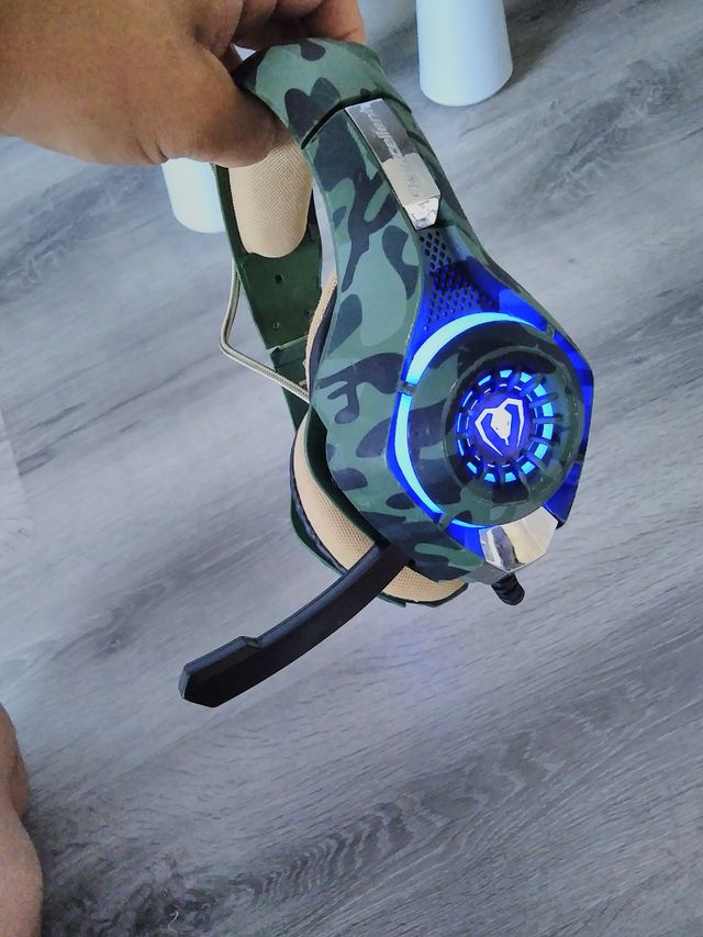 auriculares gaming camuflaje