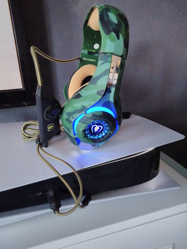 auriculares gaming camuflaje