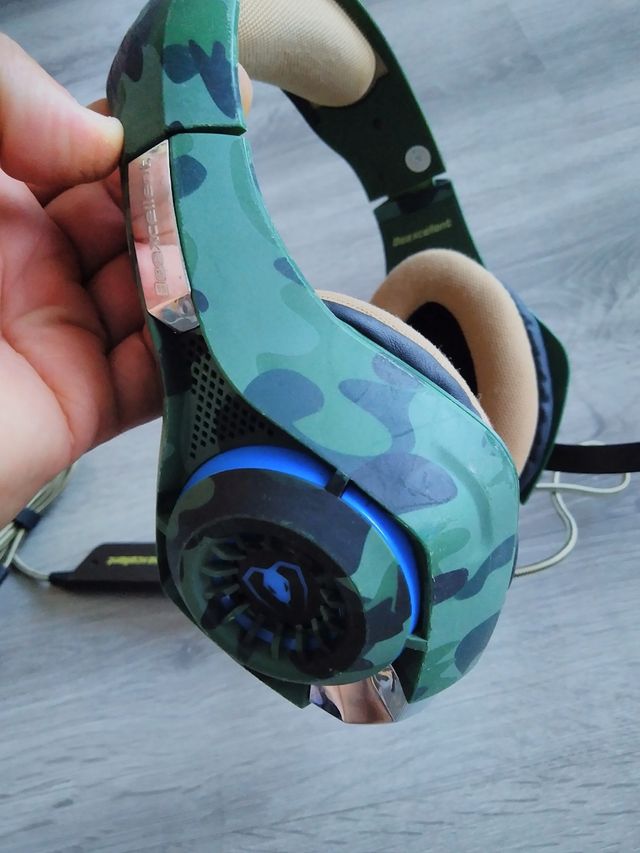 auriculares gaming camuflaje
