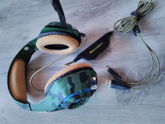 auriculares gaming camuflaje