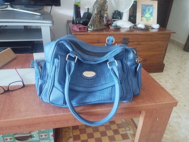 Bolso marca Aquiles azul