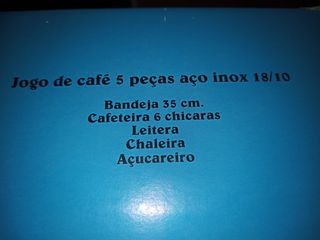 Juego de Cafe Acero Inox. A estrenar.