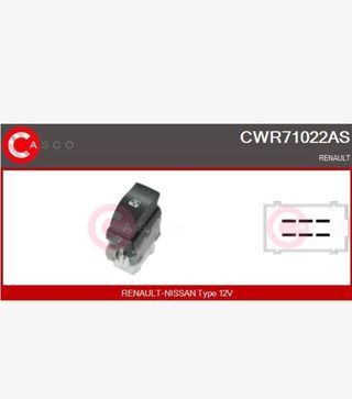 Interruptor elevalunas eléctrico