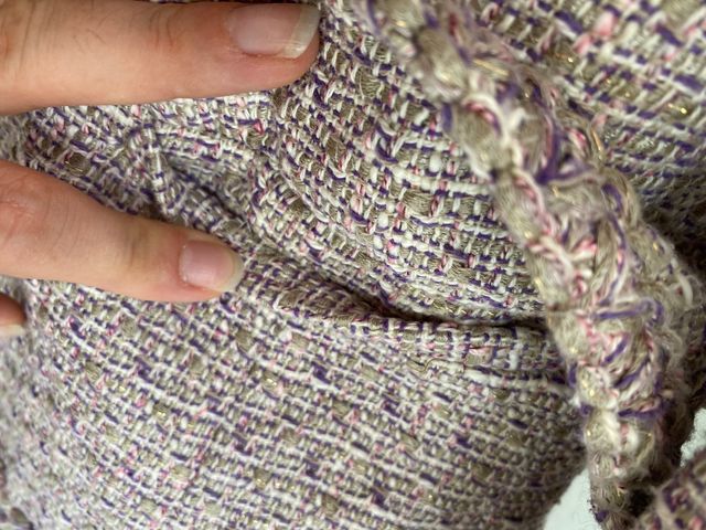 Giacca maniche 3/4 simil bouclè