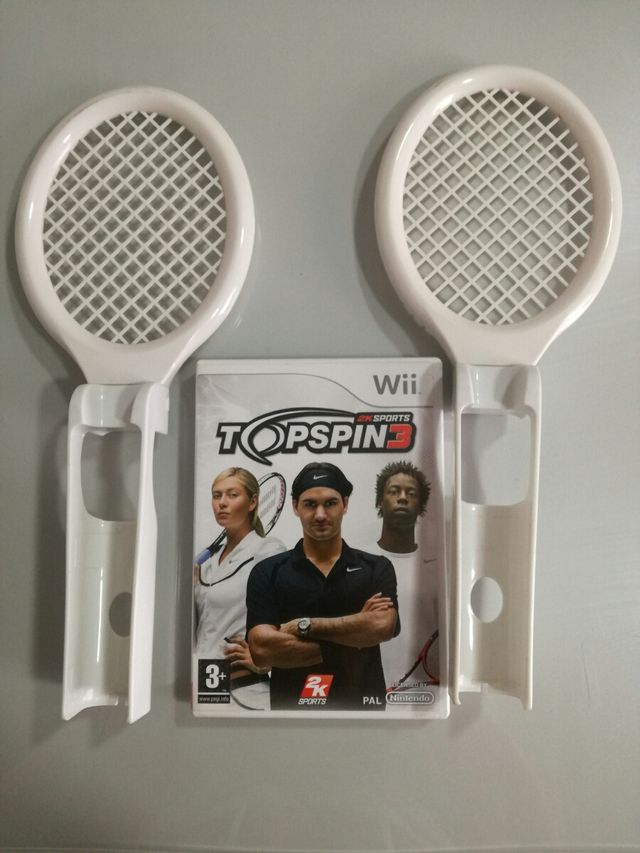Lote wii juego y 2 raquetas
