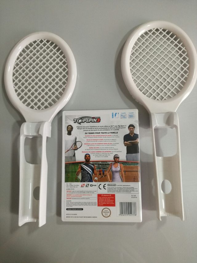 Lote wii juego y 2 raquetas