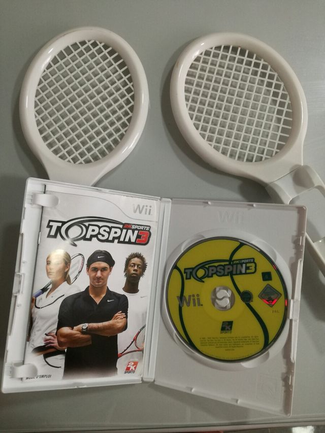 Lote wii juego y 2 raquetas