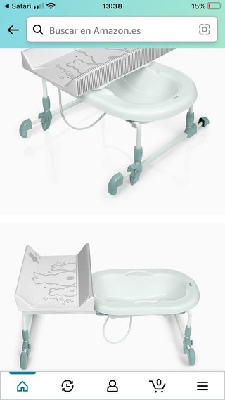 Brevi bagnotime. Bañera alta para bebé.