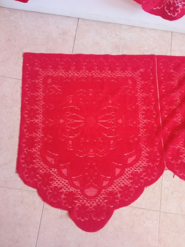 Tela para volante en color rojo