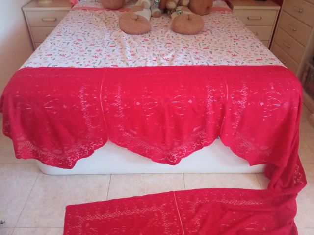 Tela para volante en color rojo