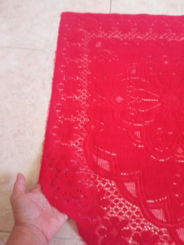 Tela para volante en color rojo