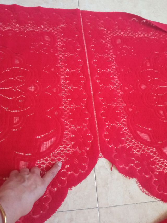 Tela para volante en color rojo