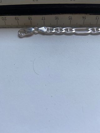 Pulsera con chapa de plata de 1 ley