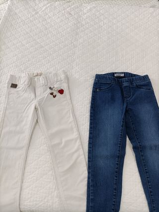 Set pantalone più jeans bimba TG 4/5 